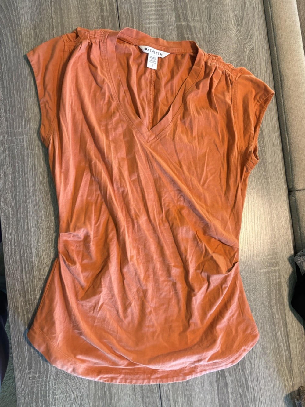 Athleta Women's Rust Orange V-Neck Tank